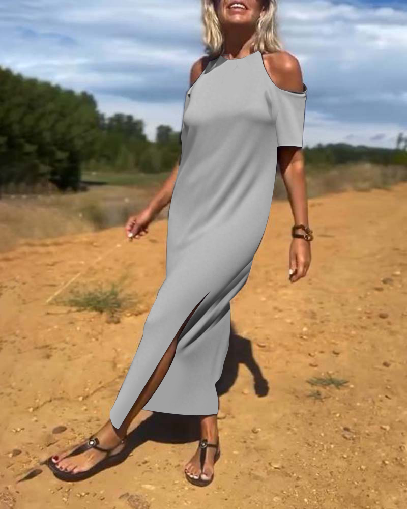 Fashion Casual Off-Shoulder Slim Dress