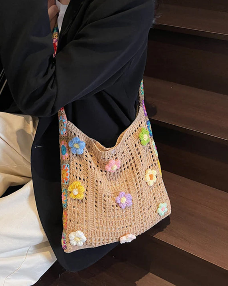 Women'S Ethnic Crochet Crossbody Bag