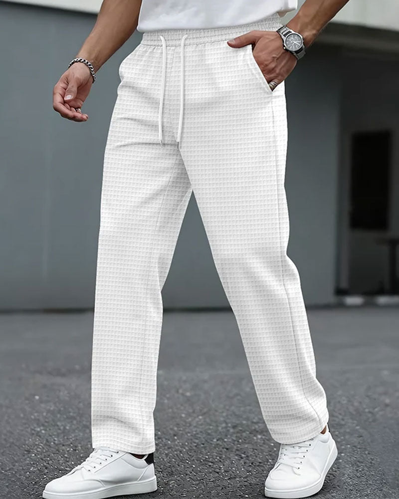 Solid Color Men's Sweat Pants