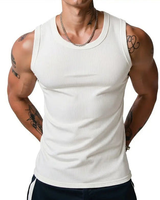 Men's Ribbed Racerback Tank Top