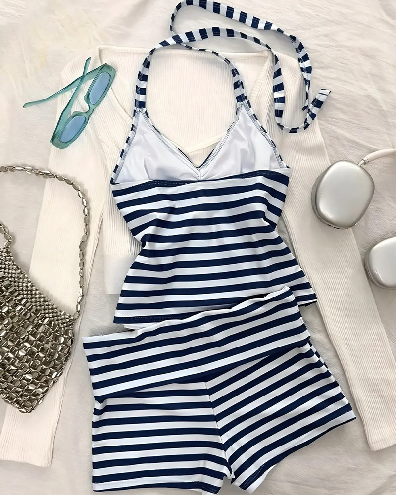 Boy Short Stripe Tankini