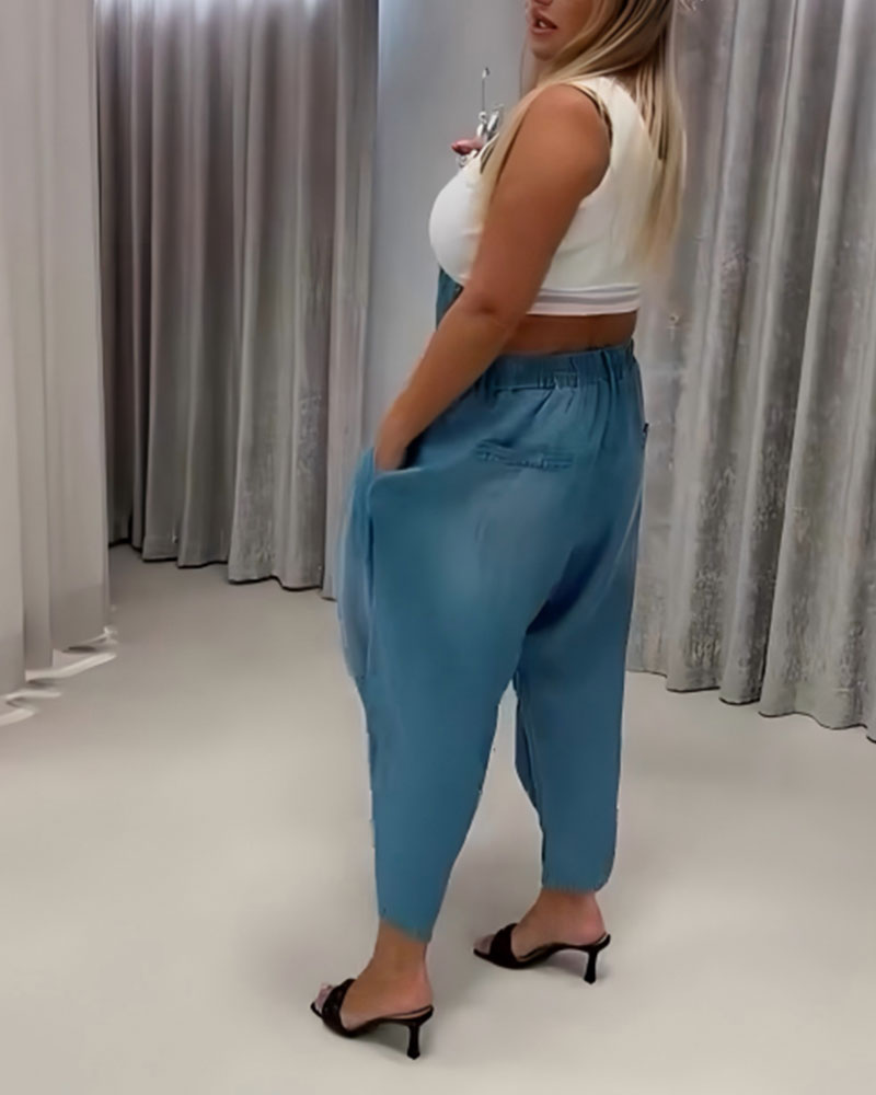 Trendy Design Lantern Pants