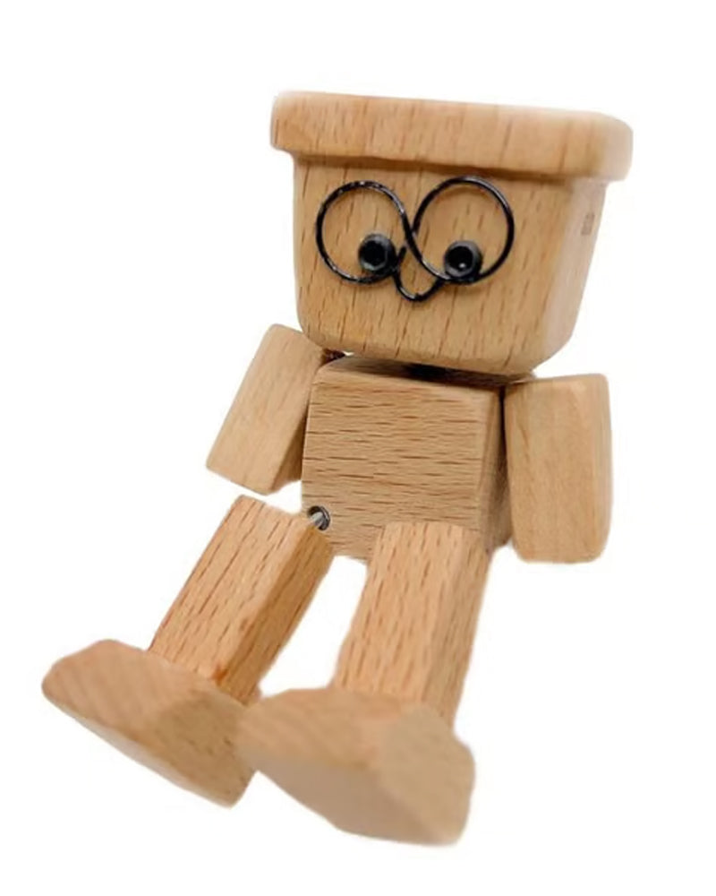 Charming Swaying legs Little Wooden Figure