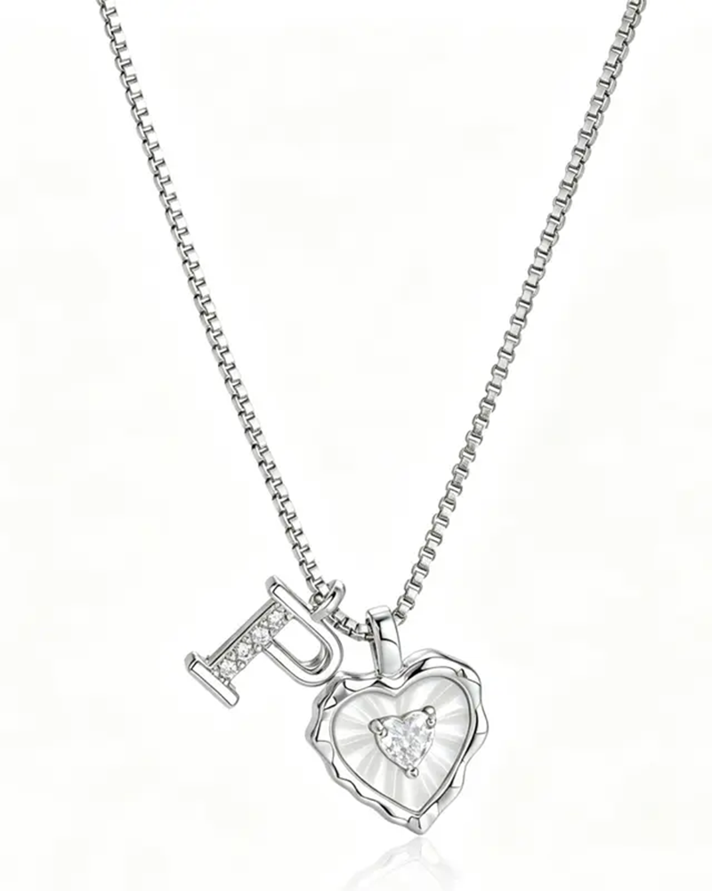 A–Z Micro Pave Letter Pendant Necklace