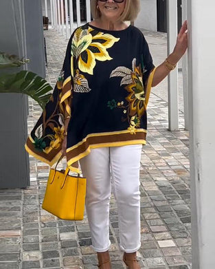 Printed Casual Loose Blouse