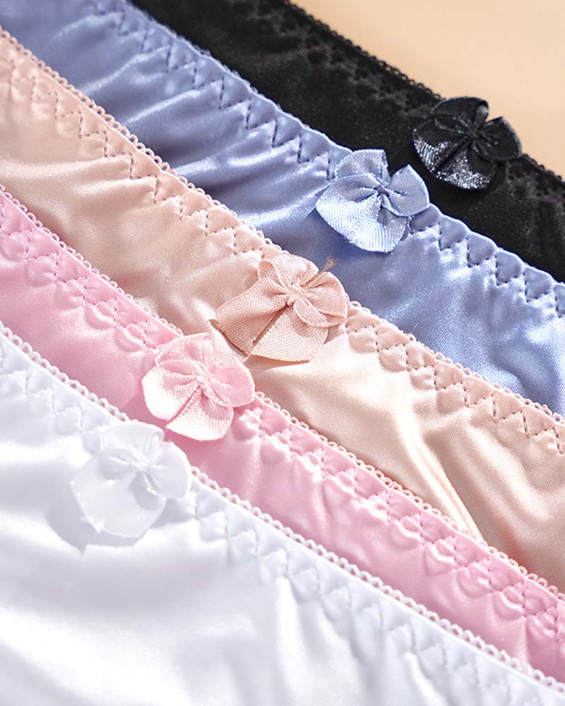 Women's Elegant Satin Lace Panties