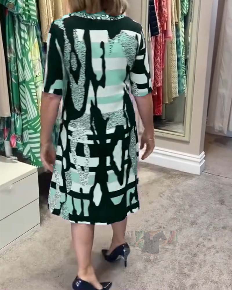 Women's leopard print midi dress