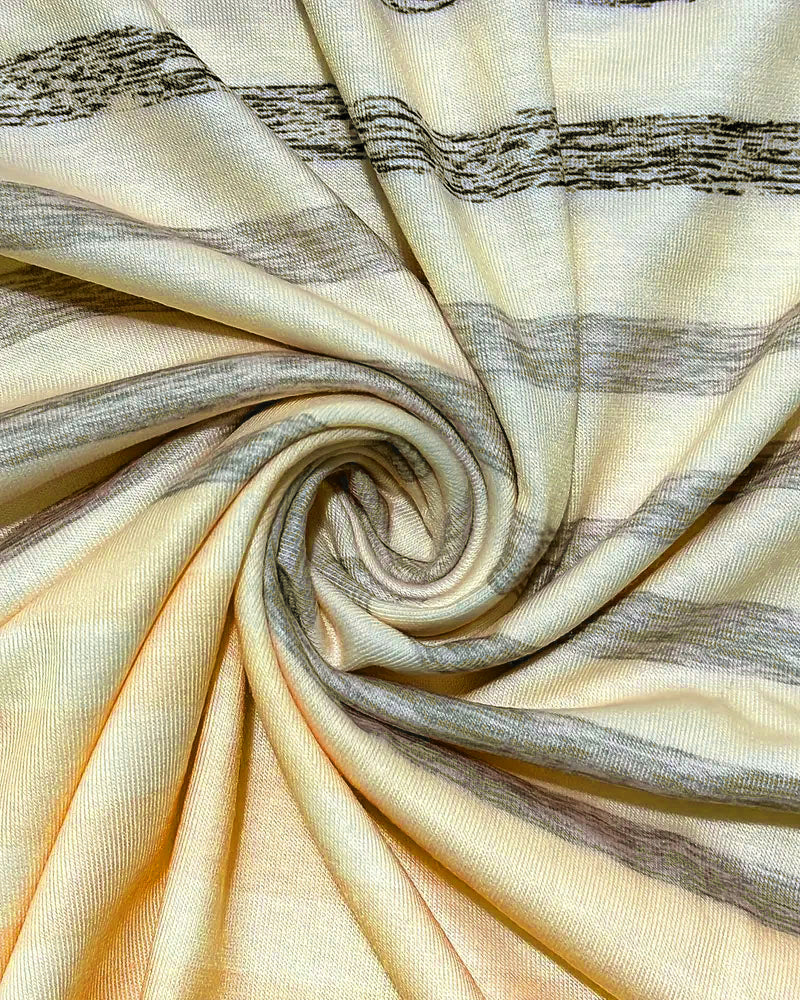 Aumora Round Neck Short Sleeve Striped T-Shirt