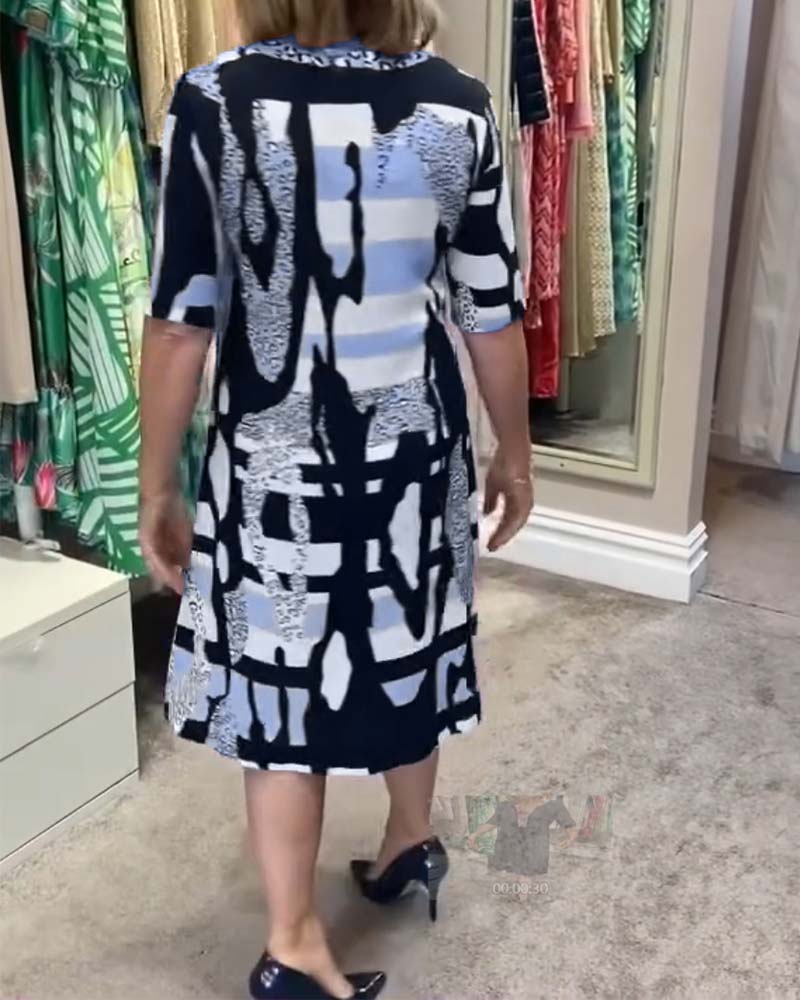 Women's leopard print midi dress