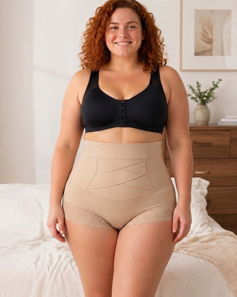 Women's Cross Tummy Control Shapewear Panties
