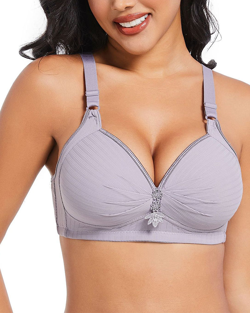 Three-Row Hook Bra