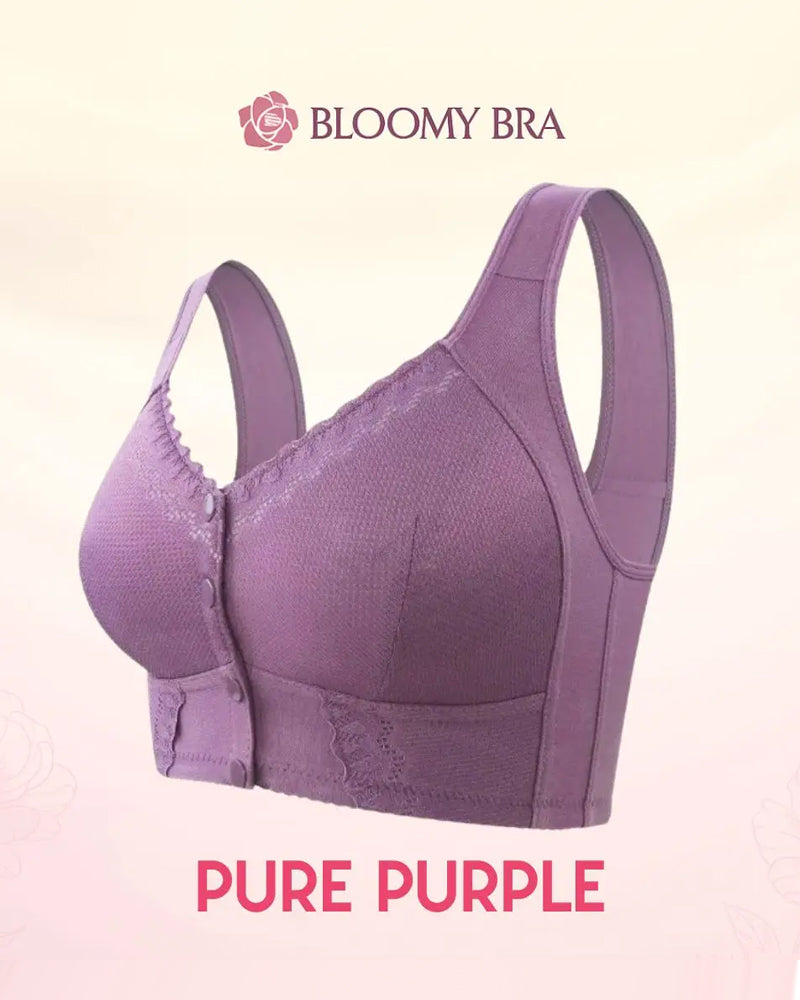 Front Button Comfortable Wireless Lift Bra