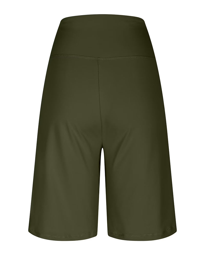 Low-Waist Solid Color Sports Casual Pant