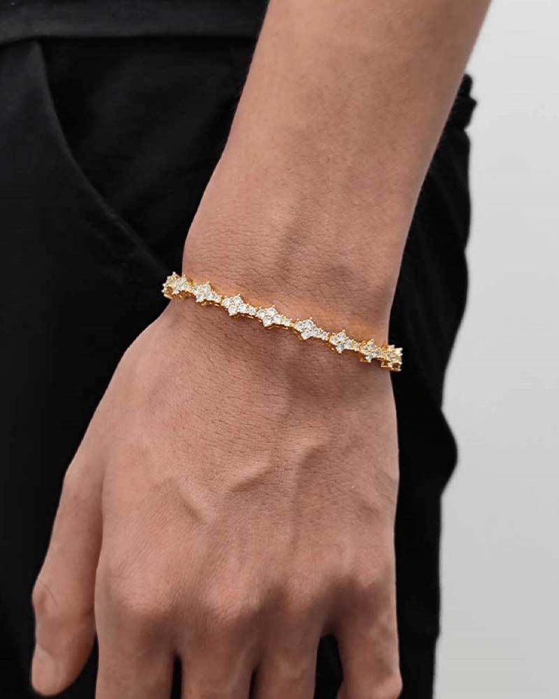 Classic Sparkling Cubic Zirconia Commemorative Bracelet