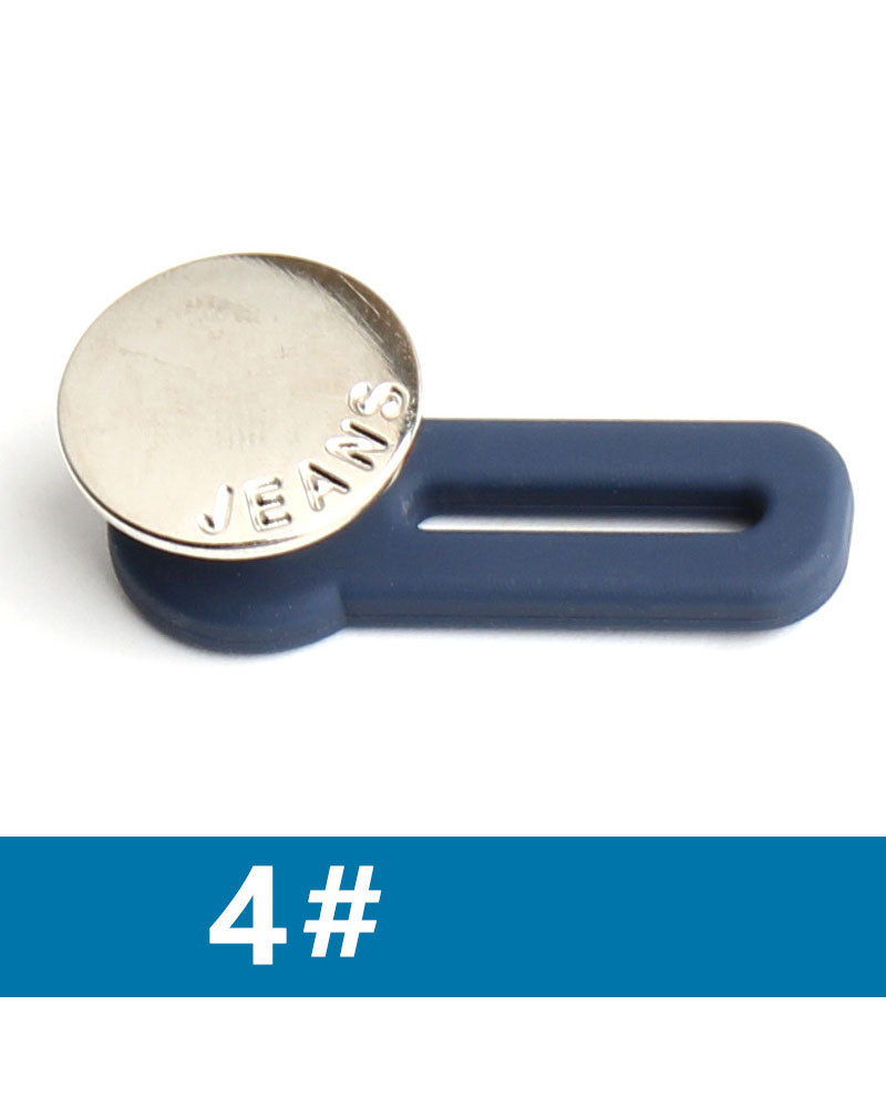Spring-Loaded Metal Waist Extender Button for Jeans