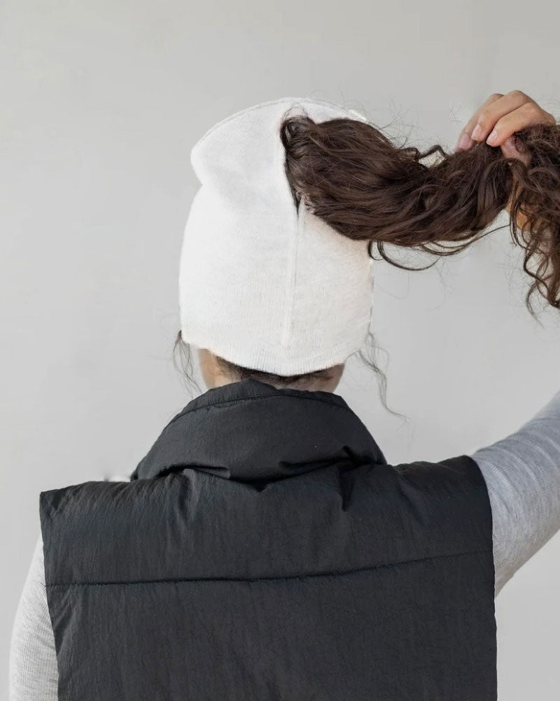 Knitted Magnetic Fashion Ponytail Beanie