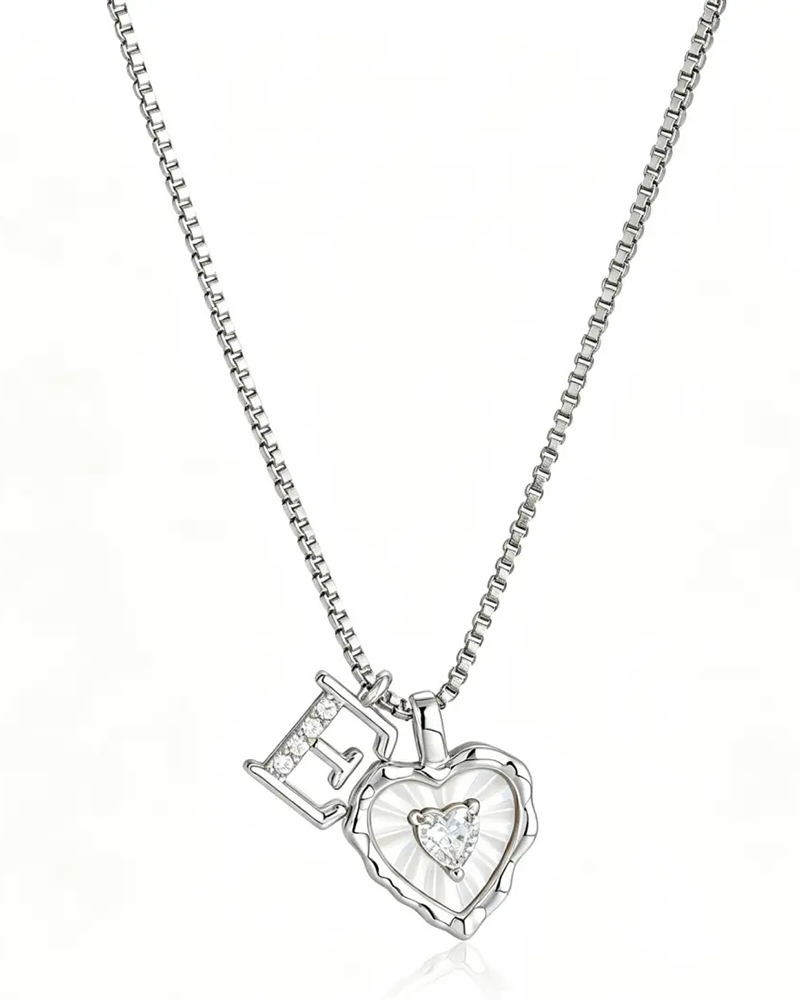 A–Z Micro Pave Letter Pendant Necklace