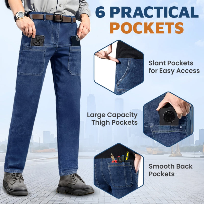 Comfortable Multi-Pocket High Durable Cargo Jeans