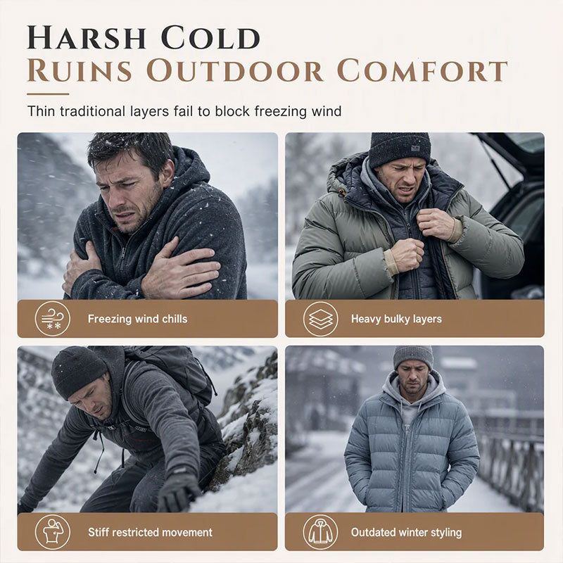 Men's Winter  Jacquard Pattern  Hoodie