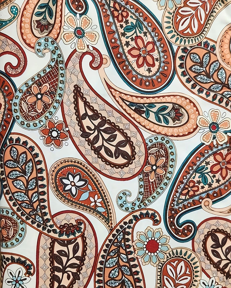 Resort-Style Printed Onesie Swimsuit