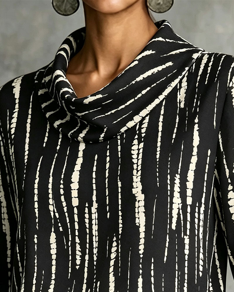 Draped Cowl Neck Line Top