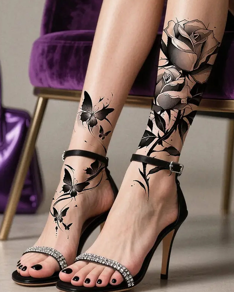 Simulation Flower Arm Tattoo Stickers