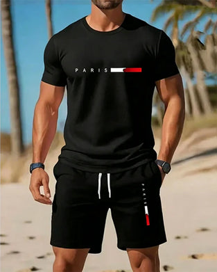 Men's Crew Neck Monogram Casual Set