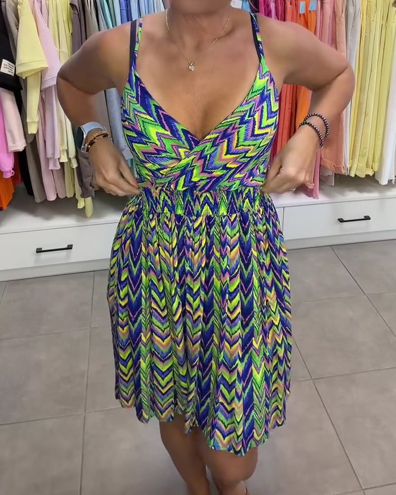 V-Neck Camisole Casual Dress