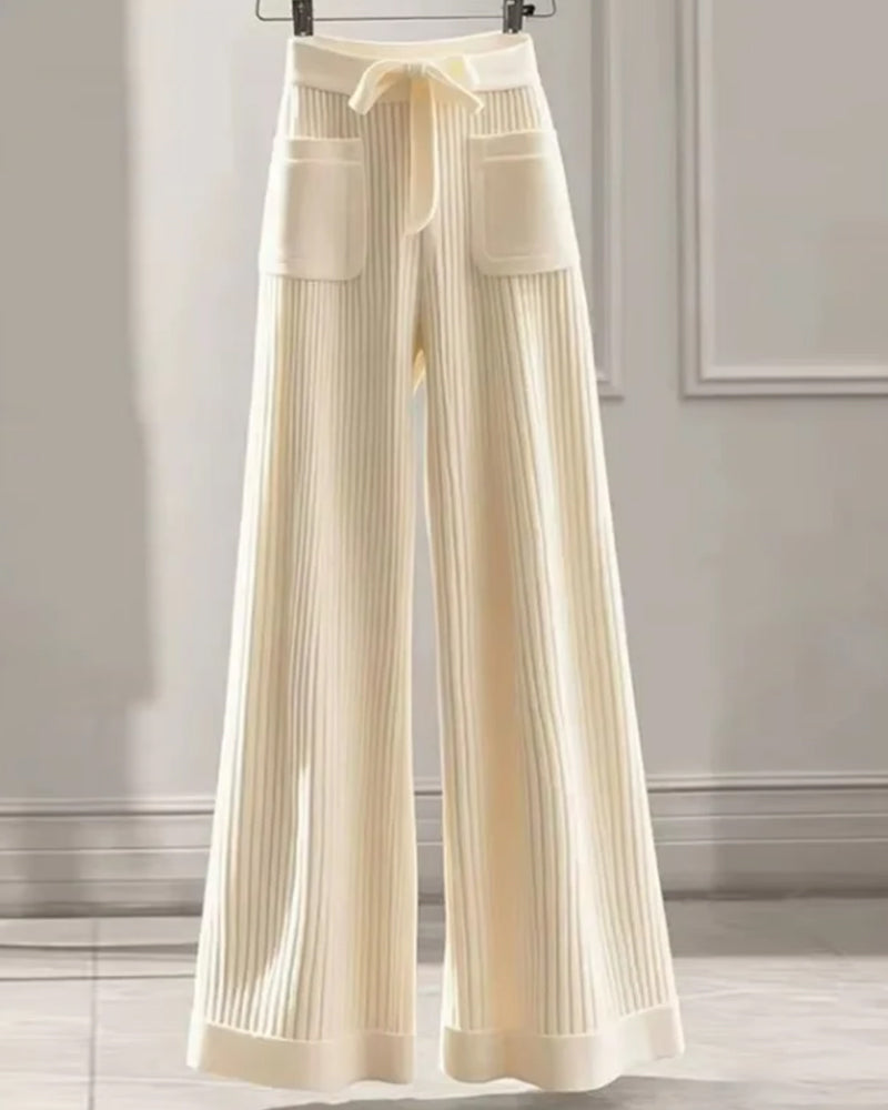 Solid Color Elegant Two-Piece Set