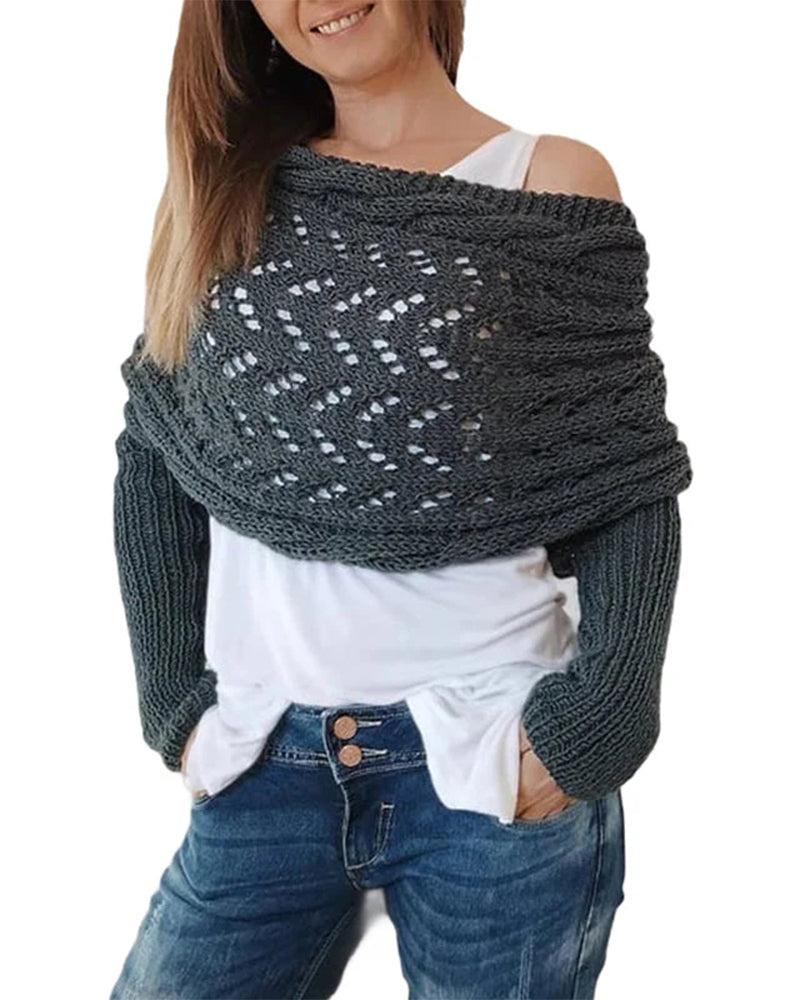 Women's Fashionable Knitted Scarf Shawl