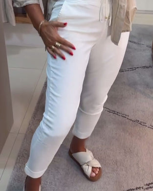 Aumora Drawstring Casual Pencil Pants