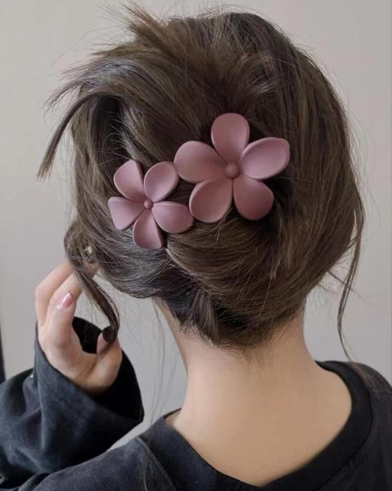 Girls‘ Floral Back Hair Clips