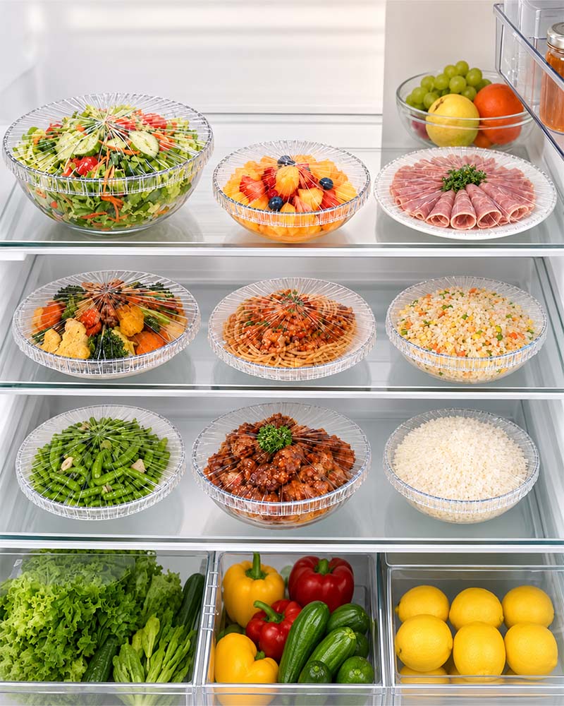 Reusable Elastic Plastic Bowl Covers