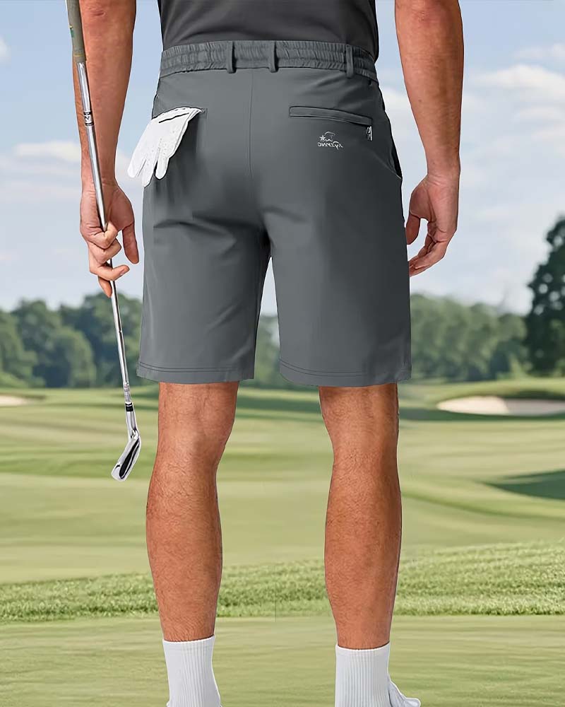 Elastic Waist Drawstring Men's Shorts