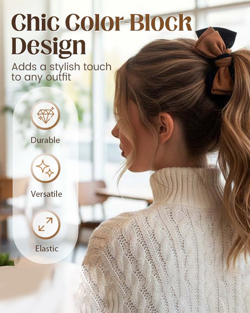Elegant Elastic Bow Hair Tie