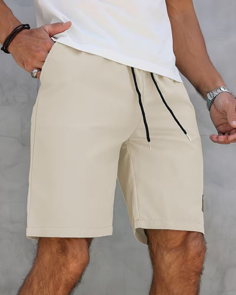 Leather Label Casual Shorts