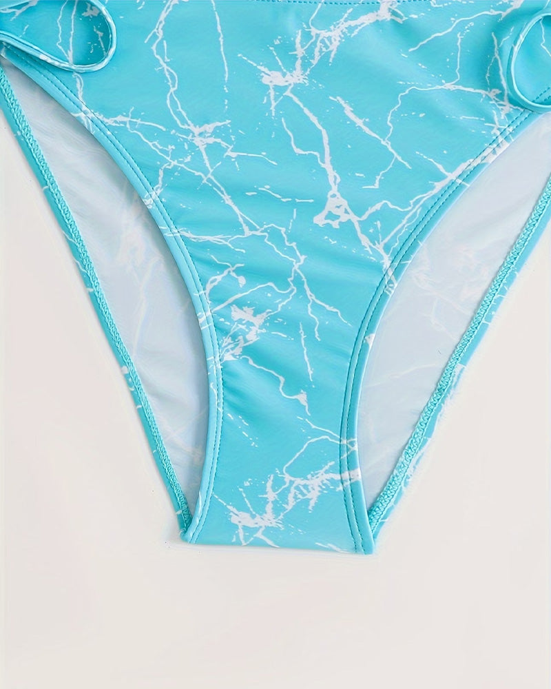 Marble Halter Bikini