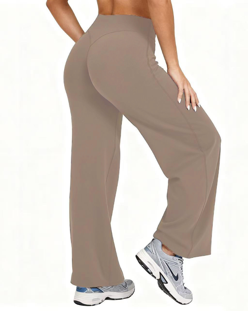 Casual Yoga Wide-Leg Pants