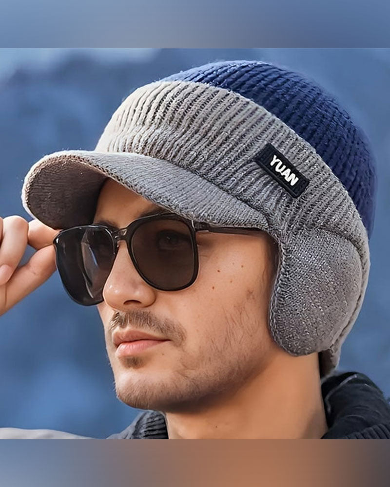 Winter Windproof Thermal Cap with Visor