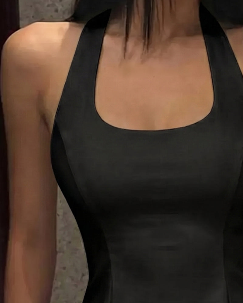 Halter Square Neck Chic Tank Tops