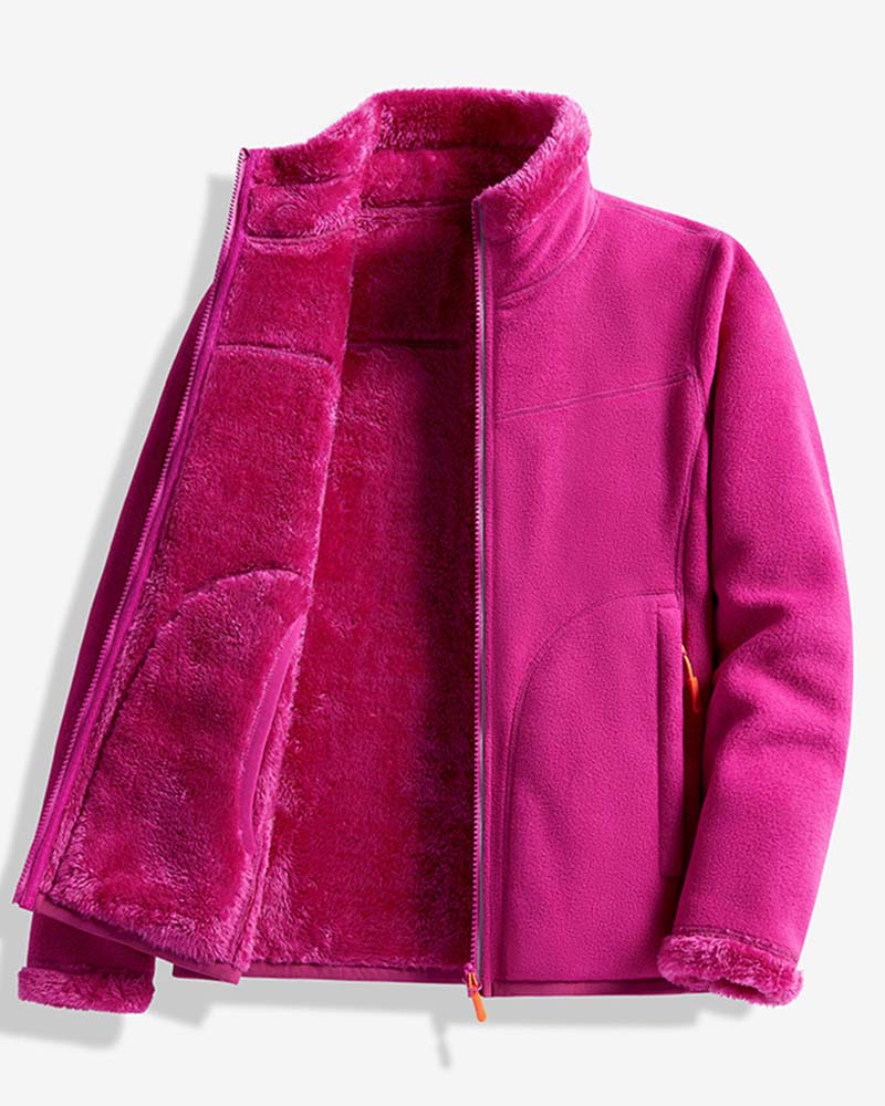 Solid Long Sleeve Casual Jacket