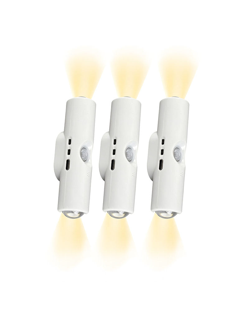 Dual-Head Cat's Eye Sensor Wall Light
