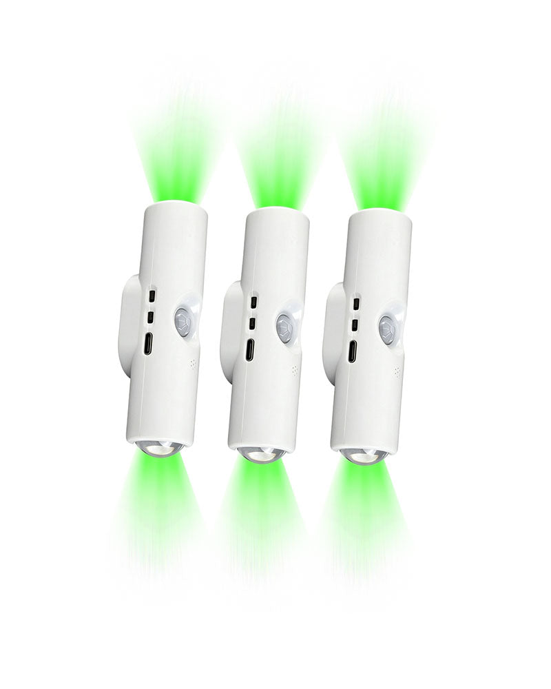 Dual-Head Cat's Eye Sensor Wall Light