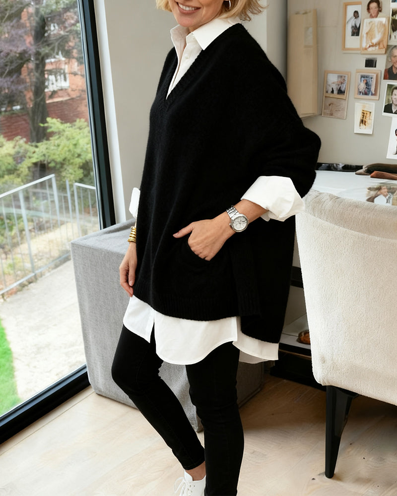Fashionable Loose Long-Sleeved Sweater