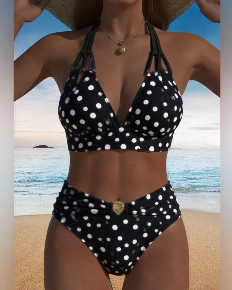 Aumora Sexy Polka Dot Two-Piece Swimsuit