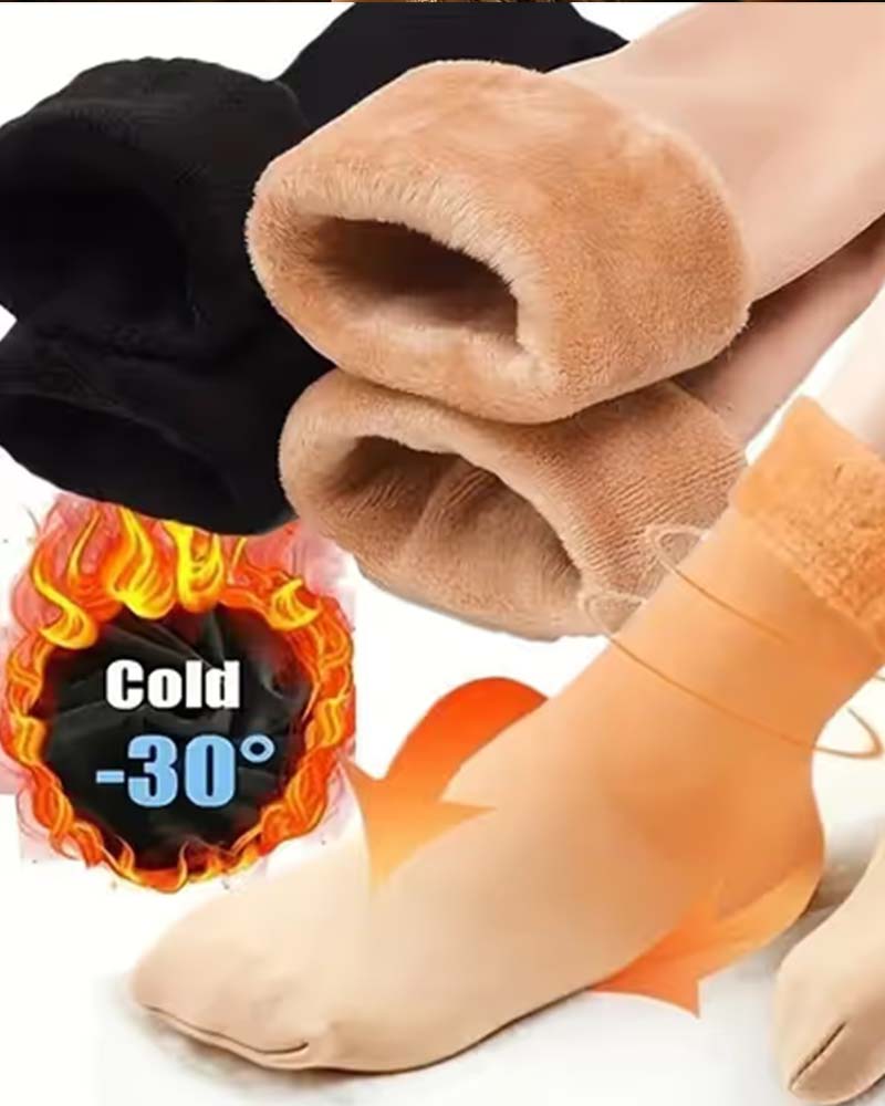 Winter soft plush floor socks