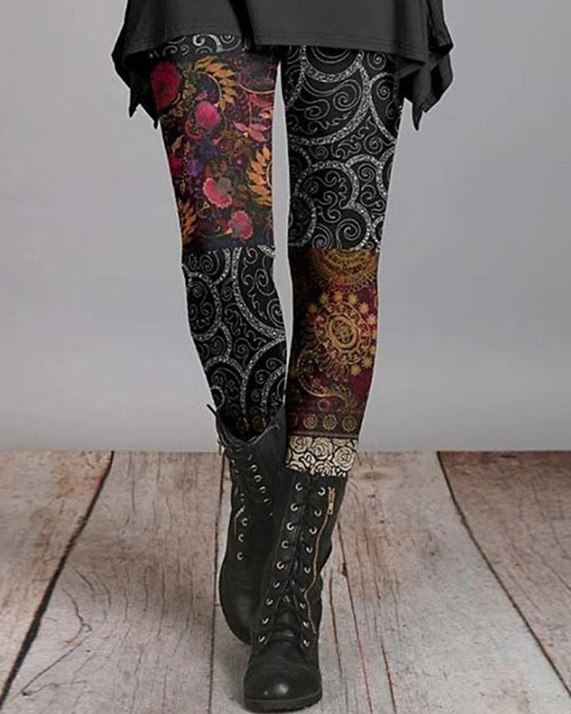 Retro Ethnic Style Leggings