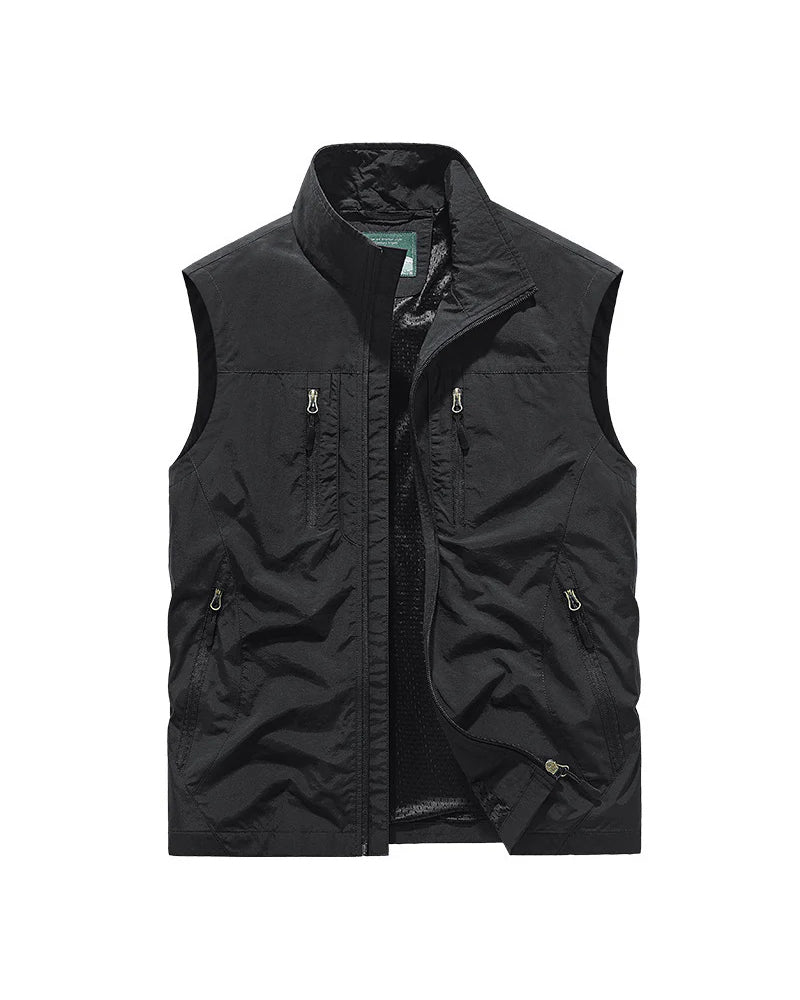Limited-time sale – 50% OFF🔥🧥 Men's Oversized Sleeveless Vest Jacket with Pockets