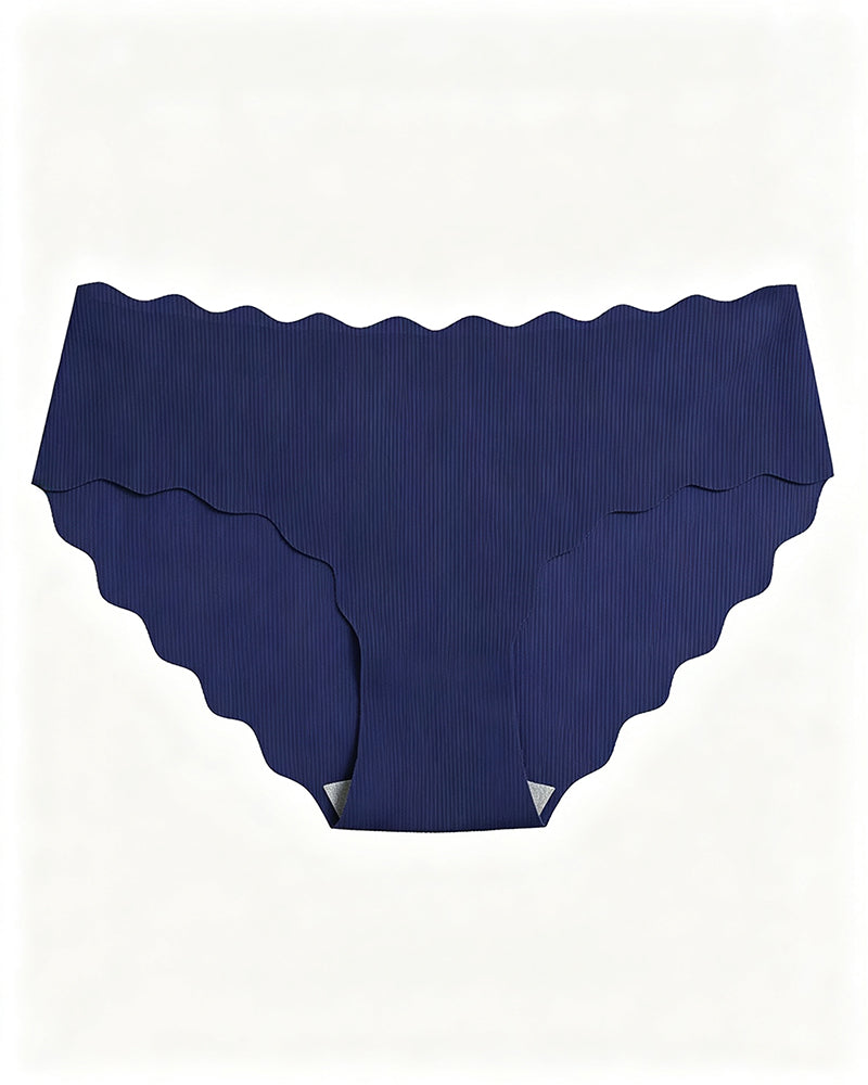 Solid Scallop Edge Comfort Lingerie