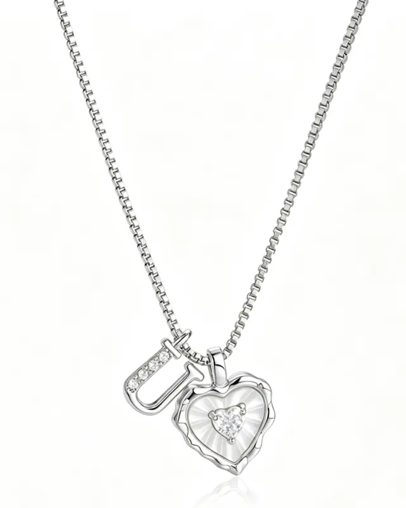 A–Z Micro Pave Letter Pendant Necklace